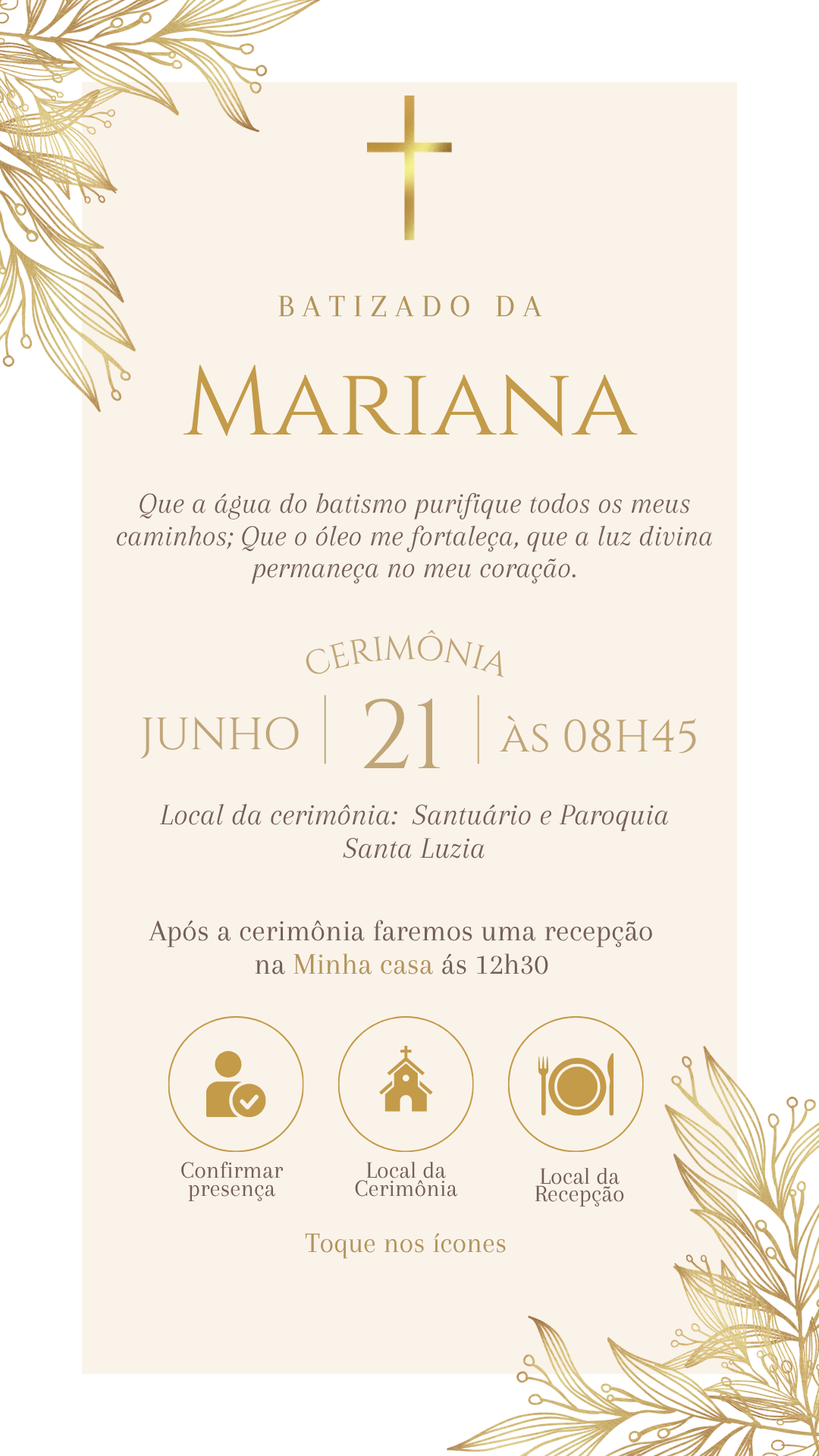 Batizado Dourado