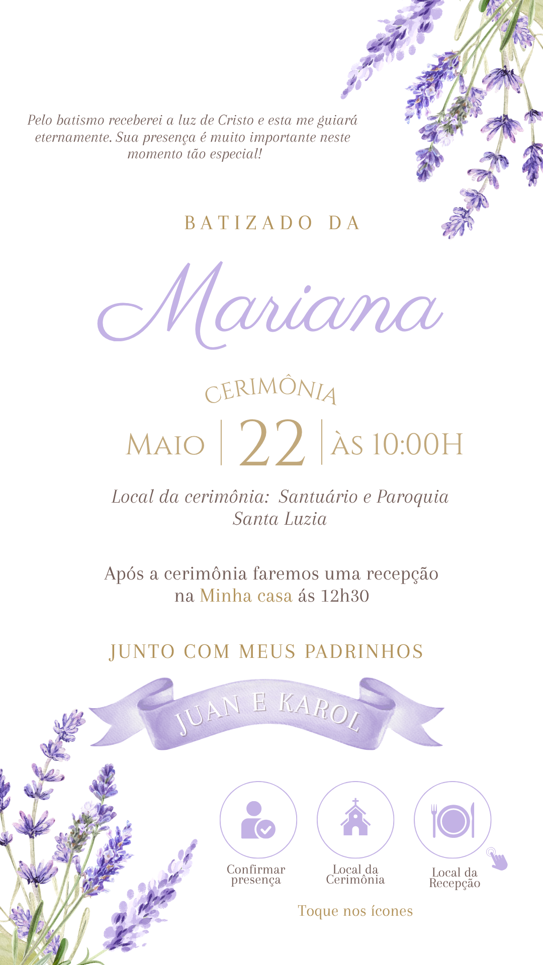 Batizado Lavanda